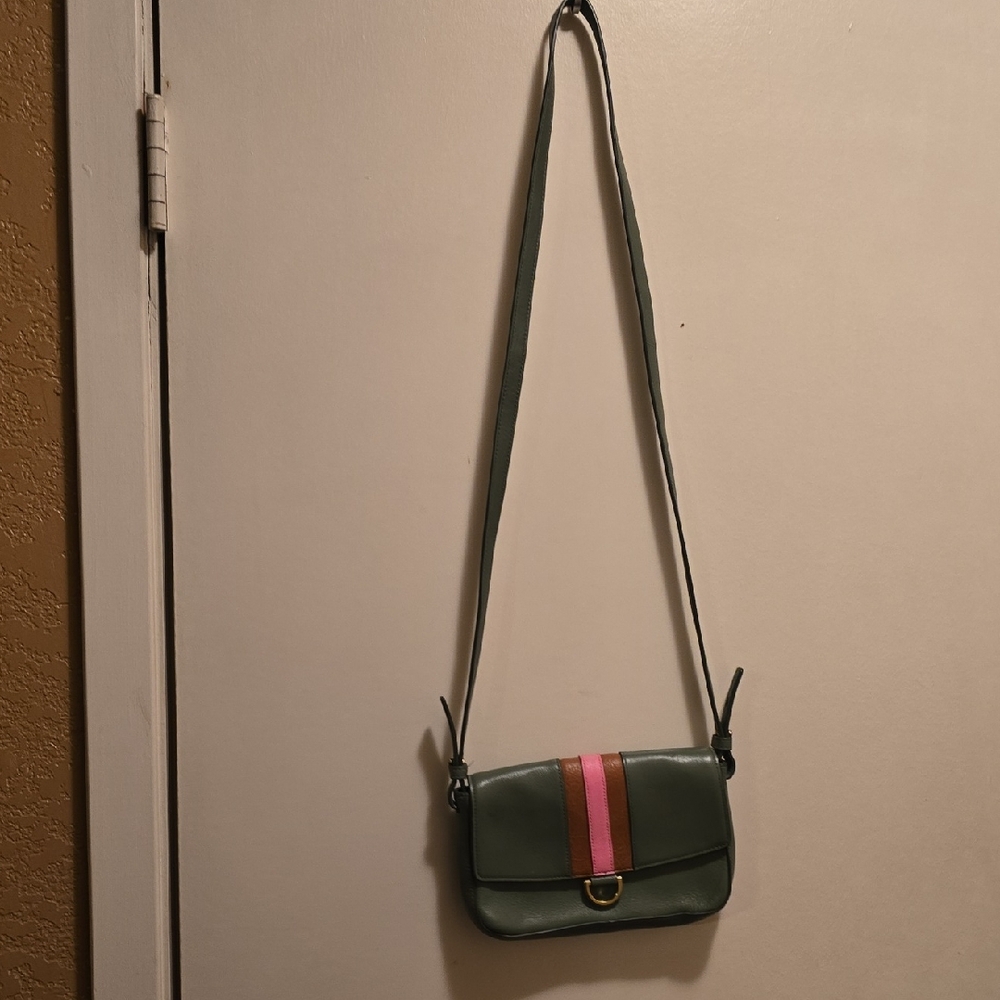 Green and Pink Fossil Women's Bag
